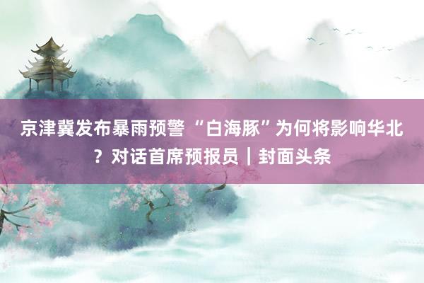 京津冀发布暴雨预警 “白海豚”为何将影响华北？对话首席预报员｜封面头条