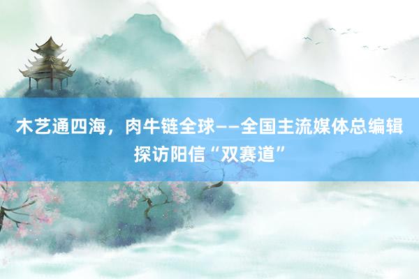木艺通四海，肉牛链全球——全国主流媒体总编辑探访阳信“双赛道”