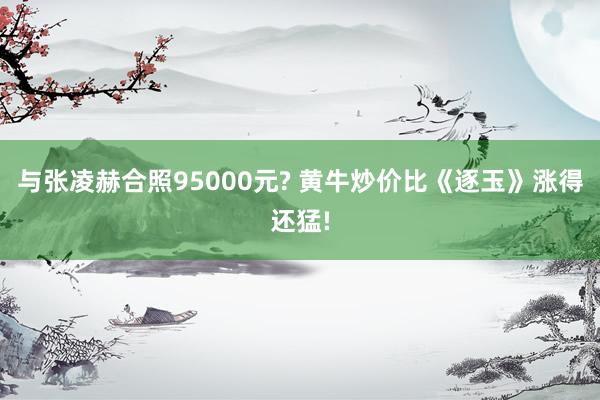 与张凌赫合照95000元? 黄牛炒价比《逐玉》涨得还猛!