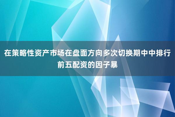 在策略性资产市场在盘面方向多次切换期中中排行前五配资的因子暴