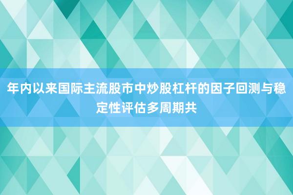 年内以来国际主流股市中炒股杠杆的因子回测与稳定性评估多周期共